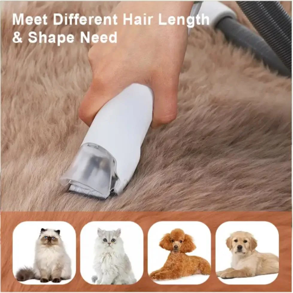 5 in 1 Dog Grooming Kit &amp; Dog Hair Vacuum 99% Pet Hair Suction with 1.5L Dust Cup