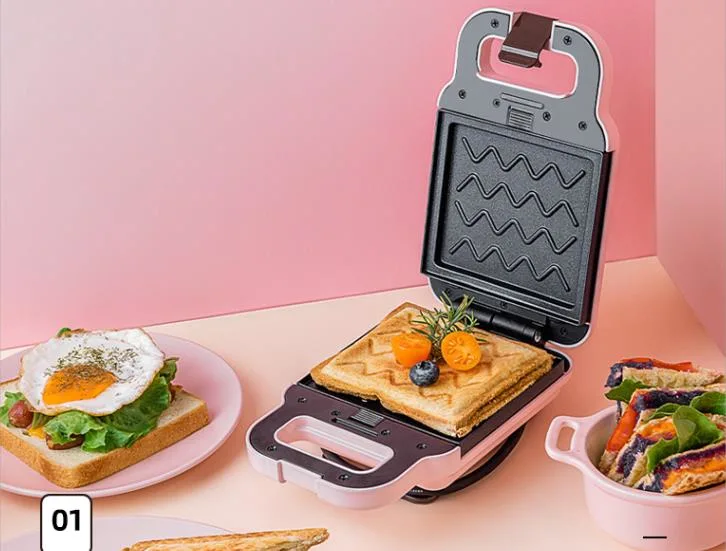 Detachable Plate Mini Single Multi-Function Sandwich Maker Waffle Maker CE, RoHS, LFGB