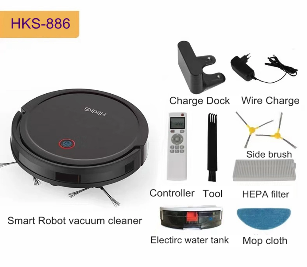 Intelligent 2000PA Suction Robot Vacuum Floor Cleaner Manufacturer