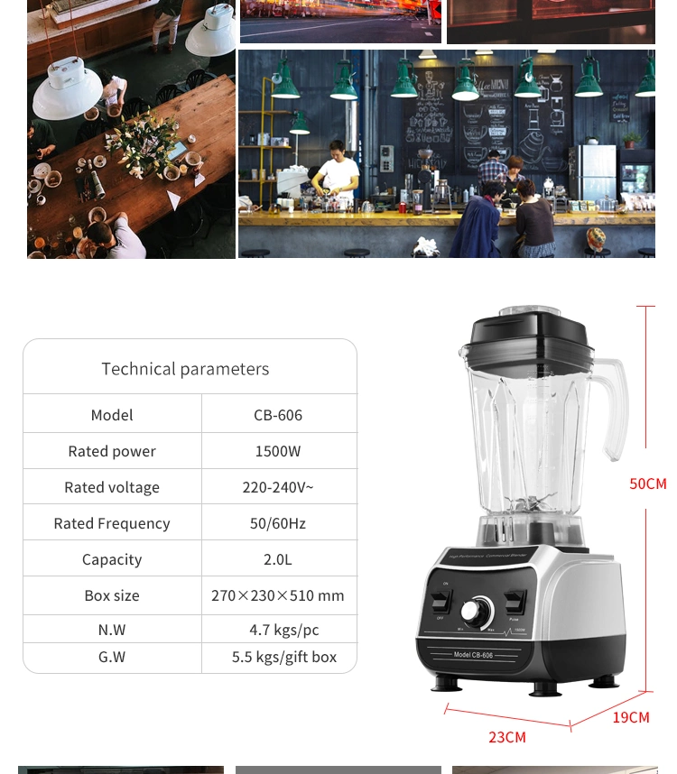 Professional High Power Bar Blender Electric Juicer Bottle Multifunction Smoothie Blender