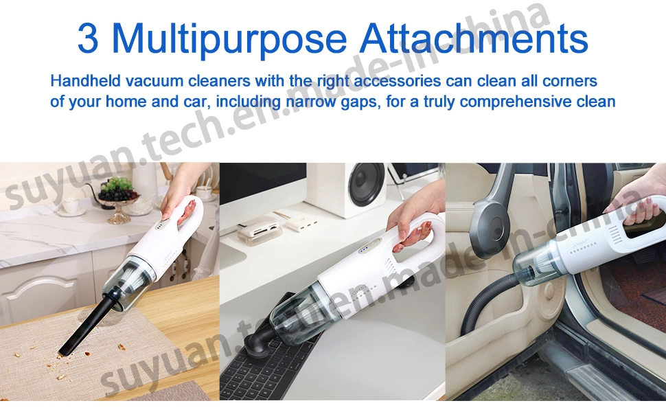 Mini Portable Cordless Handheld Vacuum Cleaner for Car and Household with 8000PA High Suction