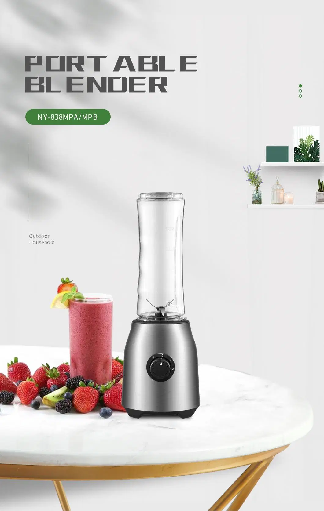 0.6L Mini Portable Blender Portable Blender Personal Blenders and Juicers Portable Smoothie Blender