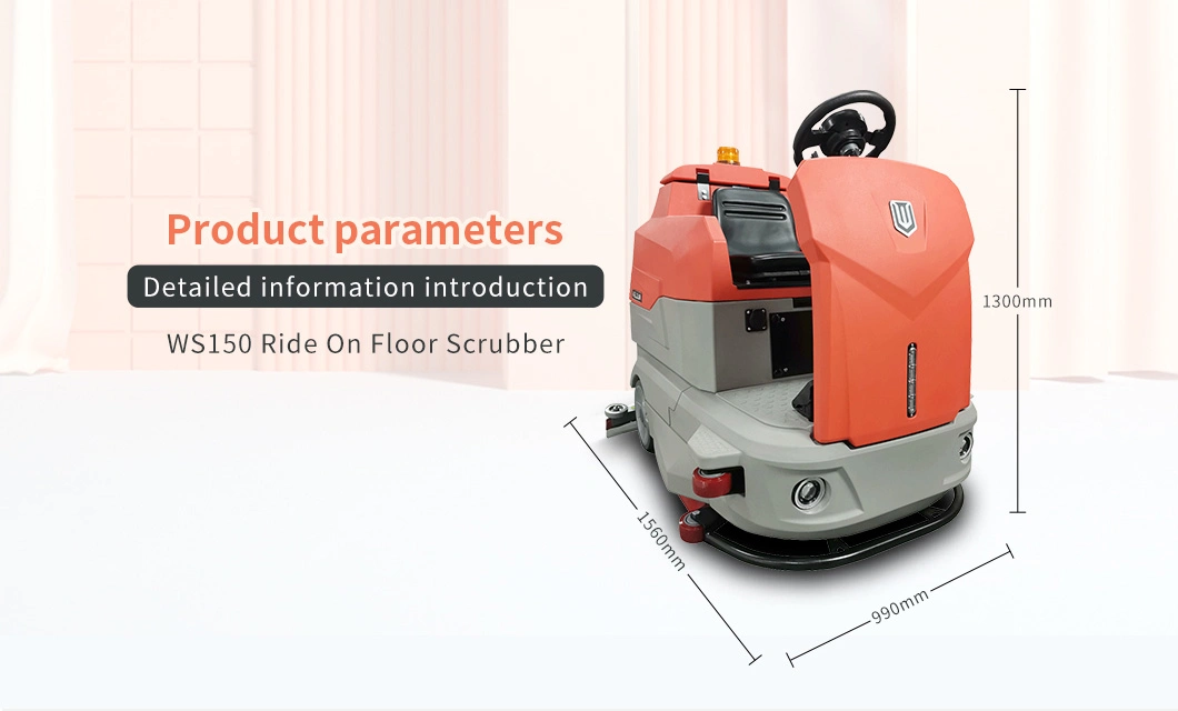 Commercial Electric Battery-Operated Cleaning Equipment Floor Scrubber Cleaner with CE Certificate