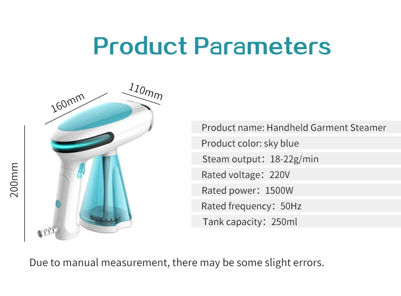 Portable Garment Steamer 250ml~270ml Capacity Water Tank Travel Steamer