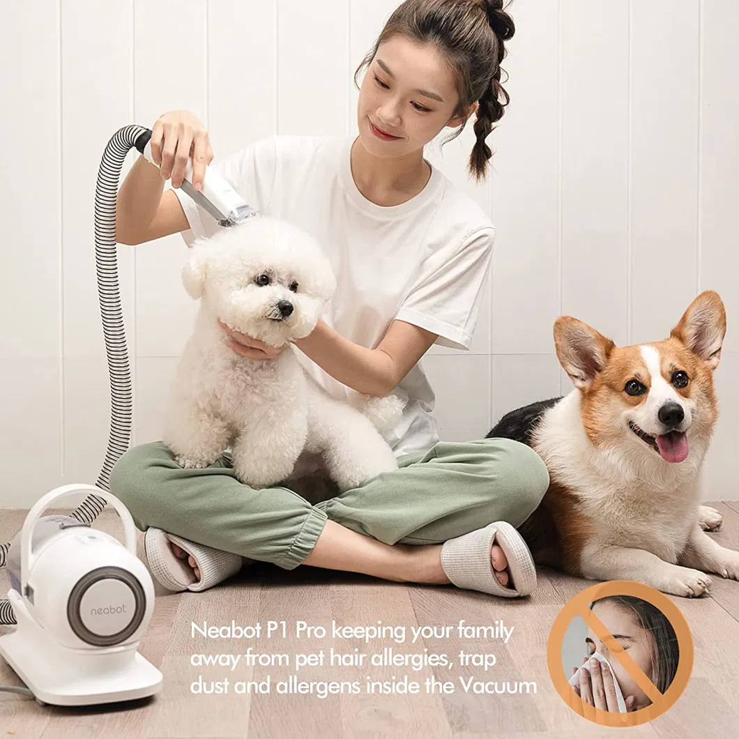 Hot Sale Dog Cat Grooming Kit with Innovative Pet Vacuum Cleaner for All Pet Hair