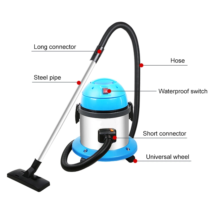 Durable Stainless Steel Wet and Dry Vacuum Cleaner with 1200W Motor