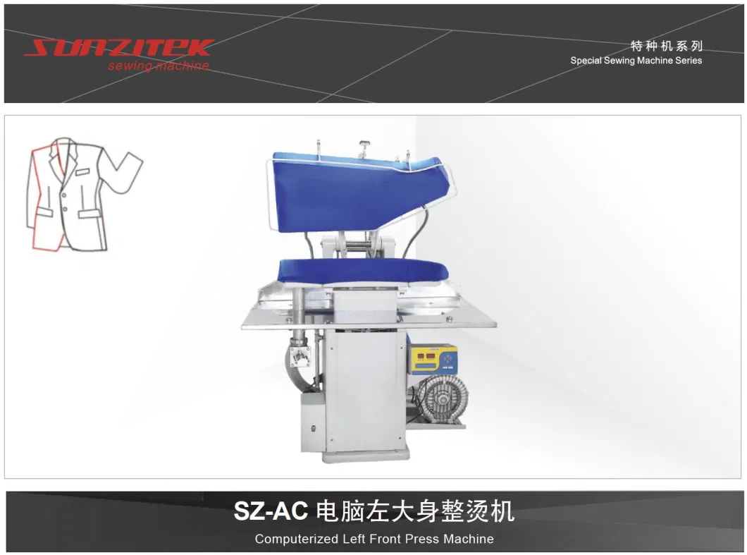 Sz-AC Computerized Western-Style Clothes Suit Left Front Press Ironing Machine