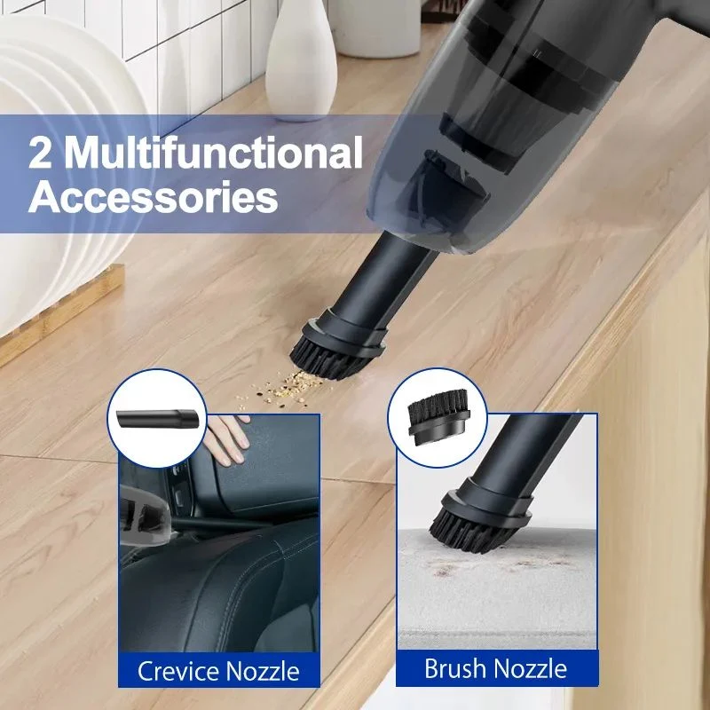 Professional Portable Rechargeable Handheld Cordless Mini Wired Automobile Car Wash Dry Vacuum Cleaner