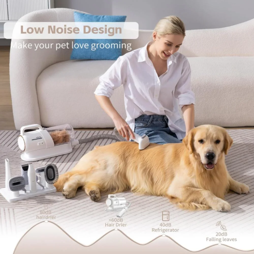 Neabot Pet Vacuum Dog Grooming Kit &amp; Dog Hair Vacuum 99% Pet Hair Suction