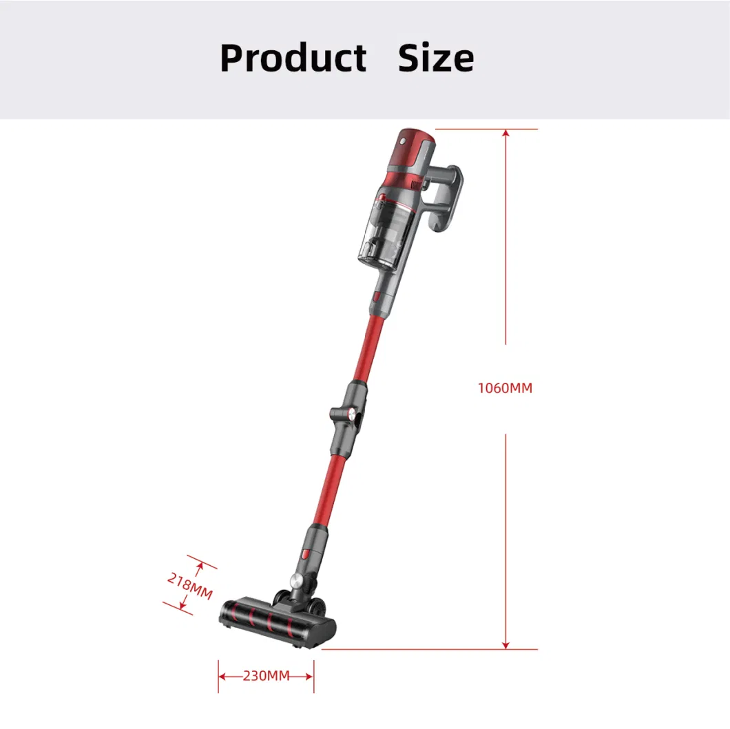 Multi Brush Head Powerful Powerful Suction Cordless Vacuum Cleaner