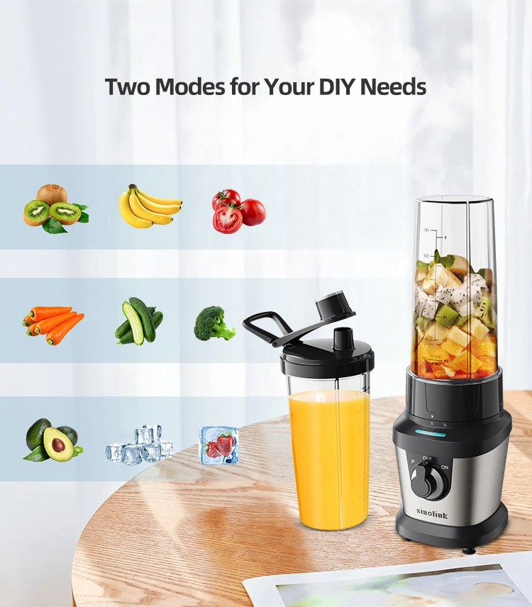 2023 New Design 400W Portable Smoothie Blender Personal Electric Blender for Shakes and Smoothies