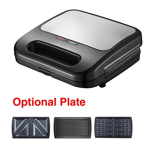 2-Slice Stainless Steel Sandwich Maker Waffle and Sandwich Maker