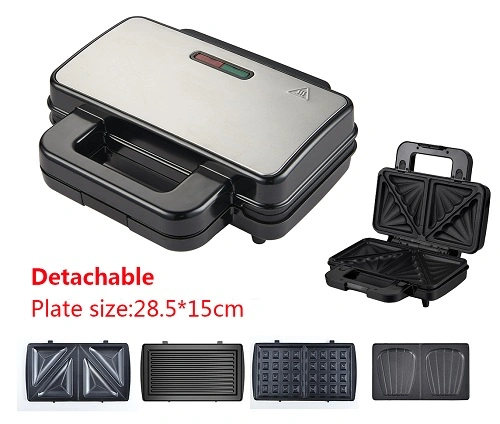 Non-Stick Coating Plate Sm818s Electric Sandwich Toaster Grill Waffle Maker