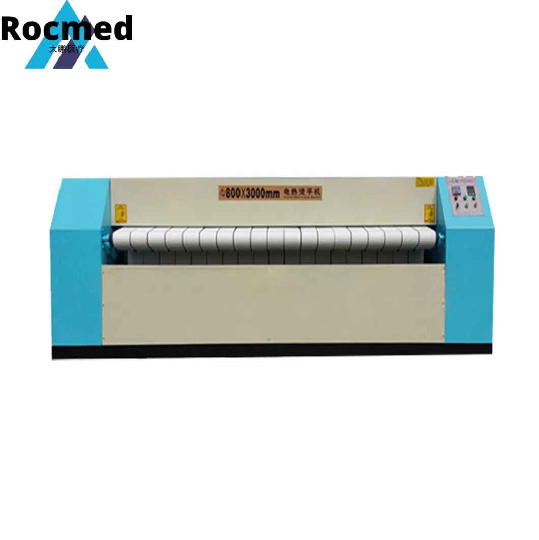Industrial Hospital and Hotel Steam Heated Rotary Clothes Bedsheets Sheet Ironing Machine for Laundry, Bedsheet Ironer Machine