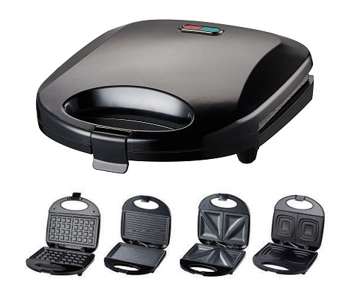 4 in 1 Detachable Plates Waffle Maker Grill and Sandwich Maker