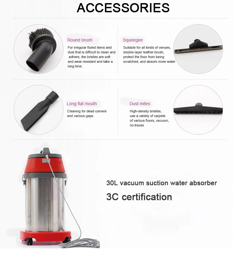 Kd501 Red Economical Professional Dry Wet Vacuum Cleaner with Silence Design