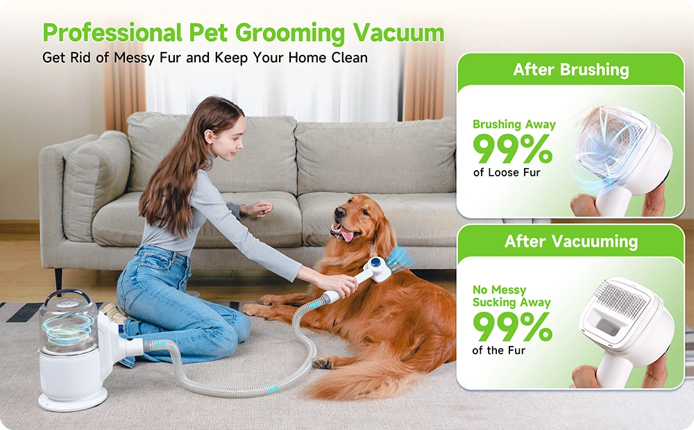 5-in-1 Hot Pet Dog Cat Grooming Kit Cat Grooming Machine Multi-Functional Pet Products Electric Pet Hair Vacuum Cleaner