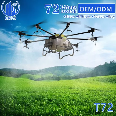  72 L 75 Kg Night Flight LED Light Farmer Pesticide Sprayer Agricultural Fertilizer Spraying Spreading Drone Price