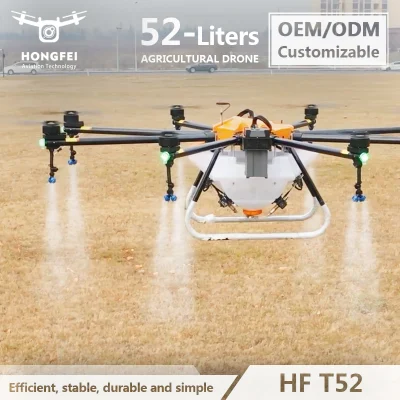  Promotion Low Consumption Atomized Agri Agro Spray Drone 52L 60kg Spraying and Spreading Uav Drone for Farming Protection