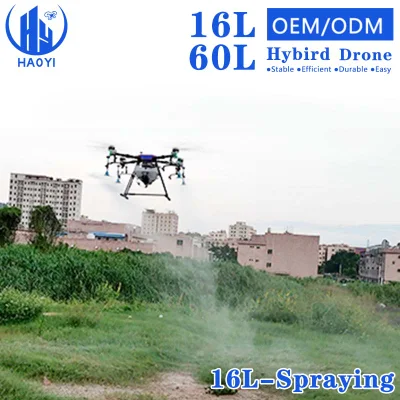16L 60L Large Capacity Hybrid Uav Drones Fumigation Pulverizador Oil Gasoline Electric Strong Spray Power Agriculture Fumigation Spraying Hybrid Drone
