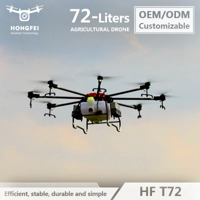 Autonomous Obstacle Avoidance 72L Intelligent Crop Spray Agriculture Drone with High Accuracy and Long Life in Stock