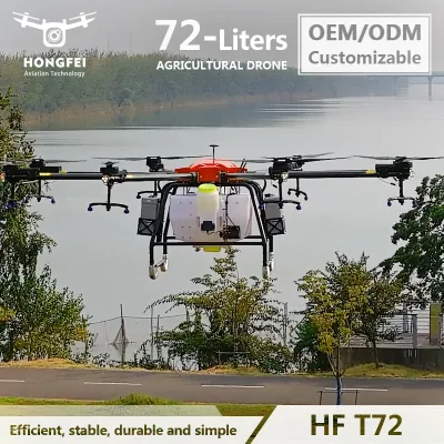 Dron Agricola Precio 72L Farm Crop Agriculture Uav Pesticide Spraying Drone 8-Axis Drones Fumigadores Agricultural Drone Frame for Agri Agro Spraying
