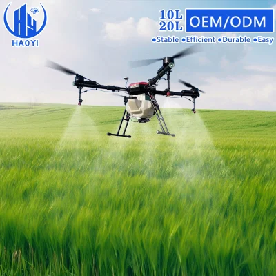  China Agro Drone Custom Logo Supplier 10L 20L Mini RC Plant Protection Autonomous Flight Agriculture Spraying Drone with LED Lights