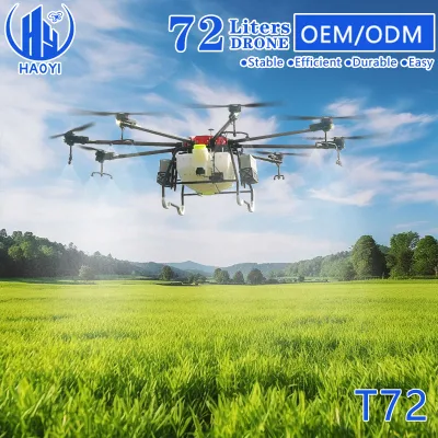  72 Liter 8 Axis Biggest Agricultural Agriculture Remote Control GPS Aircraft Dron Agricola Pulverizador Pesticide Drone with Parts Carbon Fiber Arm Stable Frame