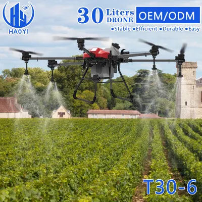 Hf T30 40 Kg Pulverizador Farm Pest Control 30 L Drones PARA Fumigar Precio Agricola Precio Agriculture Drone Citrus Sprayer for Fruit Crop Fumigation Spray