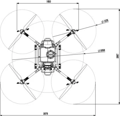 40L Capacity Agri Agro Drone Sprayer for Pesticide Spraying