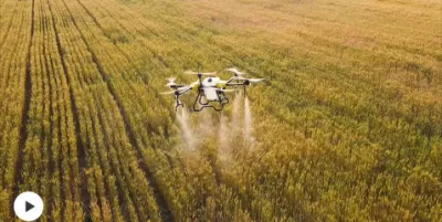 New Designed Cost-Effective Sprayer 2 in 1 Drone, Agricultural Pesticide Sprayer Spreader Drone