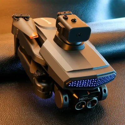  D6 Air Drone 4K HD Dual Camera Five-Sided Obstacle Avoidance Aerial Light Flow Drone Foldable Remote Control Drone Toy