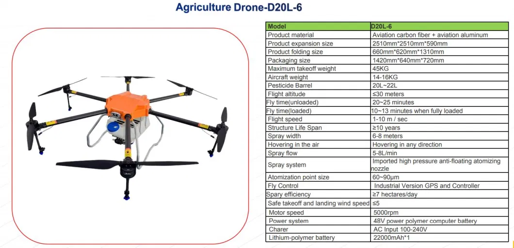 Easy Maintenance Detachable 22L Crop Spraying Agriculture Spray Drone Price Uav for Agriculture Purpose
