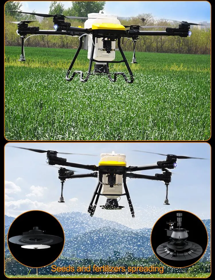 Field Spraying Drone Agricoltura 30kg Agricultural Automatic Liquid Fertilizer Sprayer Drone