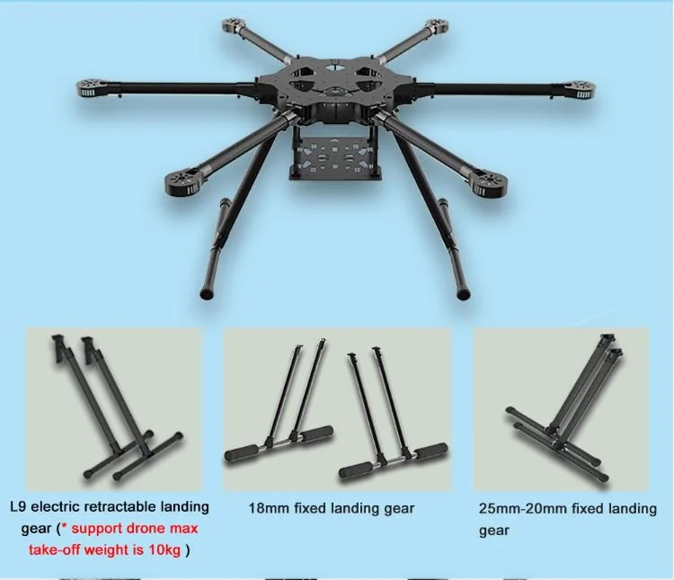 Agriculture Uav Drone Frame Kit Supplier Full Waterproof Body Convenient Uav Body Foldable Accessories