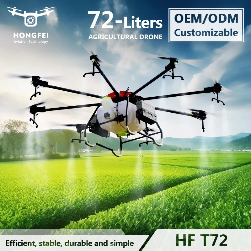 New Technology Agri Uav 72L Agricultural Crop Orchard Spraying Drones New Efficient Agriculture Drone