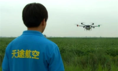 TTA M6e Popular de seis ejes Banana árboles Agri Drone Sprayer