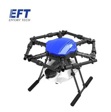 2022 Nuevo EFT G610 cuatro ejes 10L/Kg Carbón de Drona en Spray Agrícola Estructura de fibra con tapón As150u 10L Kit de depósito de agua DIY