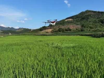 Pulverizador de Agricultura de la granja de 16 kg de fertilizante con aviones no tripulados Uav fumigación fumigación Drone GPS con el doble de los aviones teledirigidos
