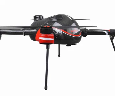 Un vuelo largo tiempo Quadcopter Sistema con cámara de 4K para la vigilancia