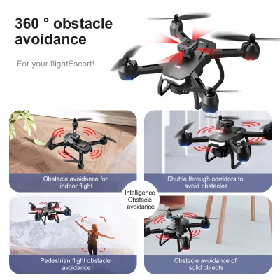 V29 eludir obstáculos la fotografía aérea Drone 6K de aviones de la tecnología HD Professional negro mando a distancia helicóptero