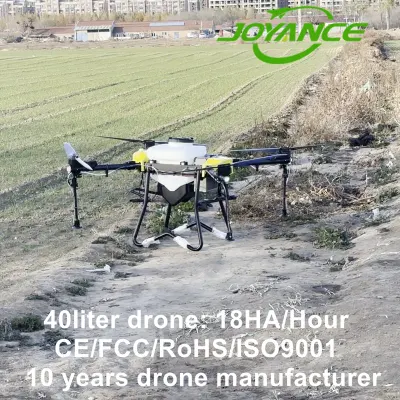Fácil de controlar 40L pulverización UAV OEM pulverizador agrícola Pesticida Drone para uso agrícola con esparcidor de siembra de fertilizante rápido Entrega