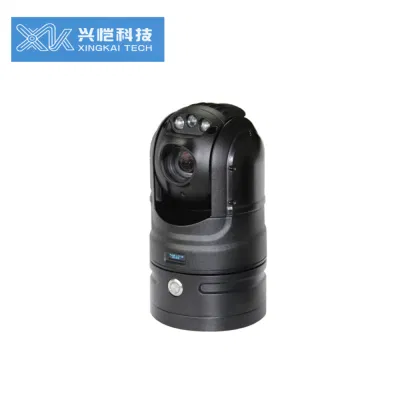 Fabricante de vehículos IP CCTV cámara PTZ de Coche para Móvil Roofmount Fábrica de 2MP 33X 4G Oferta de vigilancia de la cámara IP WiFi