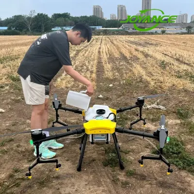 Joyance gran carga útil UAV Sprayer Drone Agricultura con APP automático Fumigación inteligente volando pesticidas esparciendo Granula fertilizante igual que DJI Agras Drones