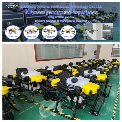 Joyance gran carga útil UAV Sprayer Drone Agricultura con APP automático Fumigación inteligente volando pesticidas esparciendo Granula fertilizante igual que DJI Agras Drones