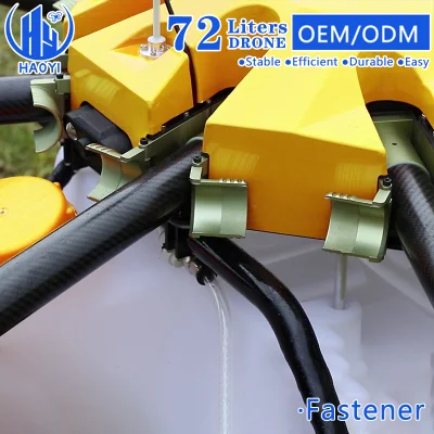 Mayor proveedor de 72 L de riego por aspersión de cultivo agrícola Dron Fumigador Desinfectante Productos químicos 8 eje Agrícola Spraying Drone para Agricultura Uso del agricultor