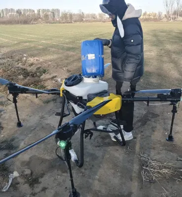 Control no tripulado UAV Sprayer Medicina Spraying Fertilizer herramienta de Granja de propagación Maquinaria agrícola Fabricación de drones agrícolas de China