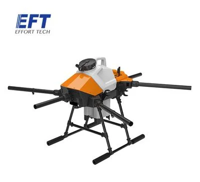 2022 Nuevo EFT G610 cuatro ejes 10L/Kg Carbón de Drona en Spray Agrícola Estructura de fibra con tapón As150u 10L Kit de depósito de agua DIY