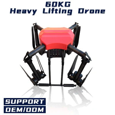 60 Kg Transporte pesado Transporte Drone para entrega de Uso de bienes en la construcción