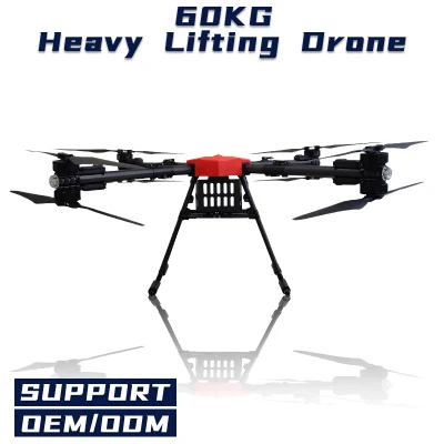 60 Kg Transporte pesado Transporte Drone para entrega de Uso de bienes en la construcción